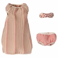 Clearance Maileg Doudou souris en robe de nuit Multicolore