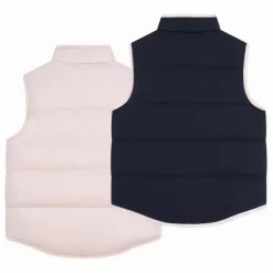Online Petit Bateau Doudoune Sans Manches Réversible | Rose pâle