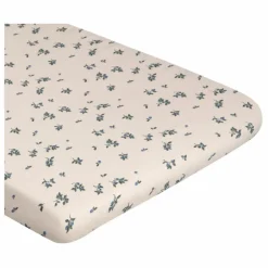 Best garbo&friends Drap-housse Blueberry en mousseline de coton | Ivoire