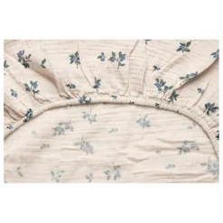 Best garbo&friends Drap-housse Blueberry en mousseline de coton | Ivoire