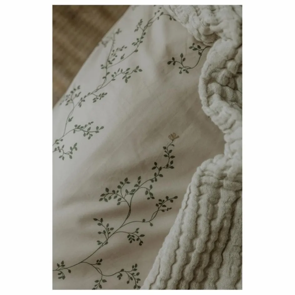 Clearance garbo&friends Drap-housse Botany en percale de coton | Vert