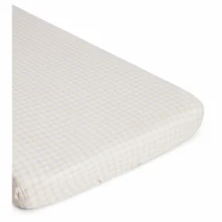 garbo&friends Drap-housse Gingham Sky ||Enfant Linge De Lit Bébé|Linge De Lit Bébé