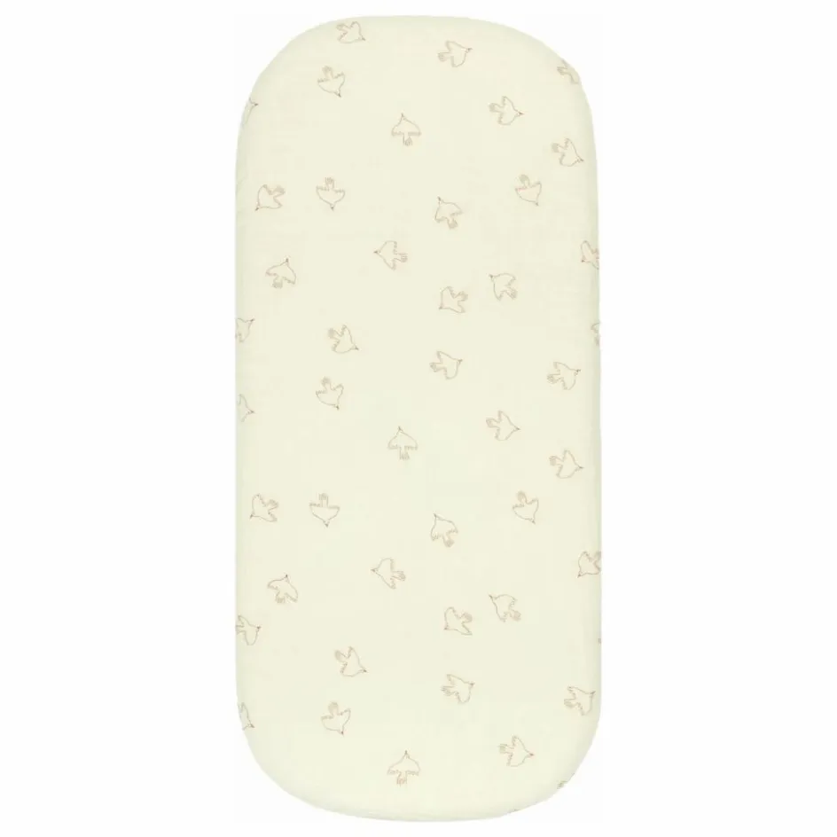 Nobodinoz Drap-housse pour berceau Wabi-Sabi Hoshi Birds || Linge De Lit Bébé|Linge De Lit Bébé