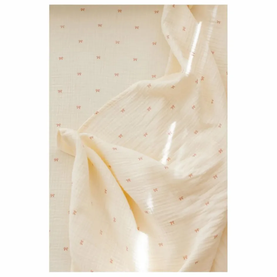Clearance Drap-housse Ribbon en coton bio | Linge De Lit Bébé|Linge De Lit Bébé