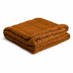 New The Socialite Family Édredon Nido en gaze de coton | Marron