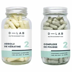 Hot D-LAB NUTRICOSMETICS Duo Nutrition-Capillaire - 3 mois Non teinté
