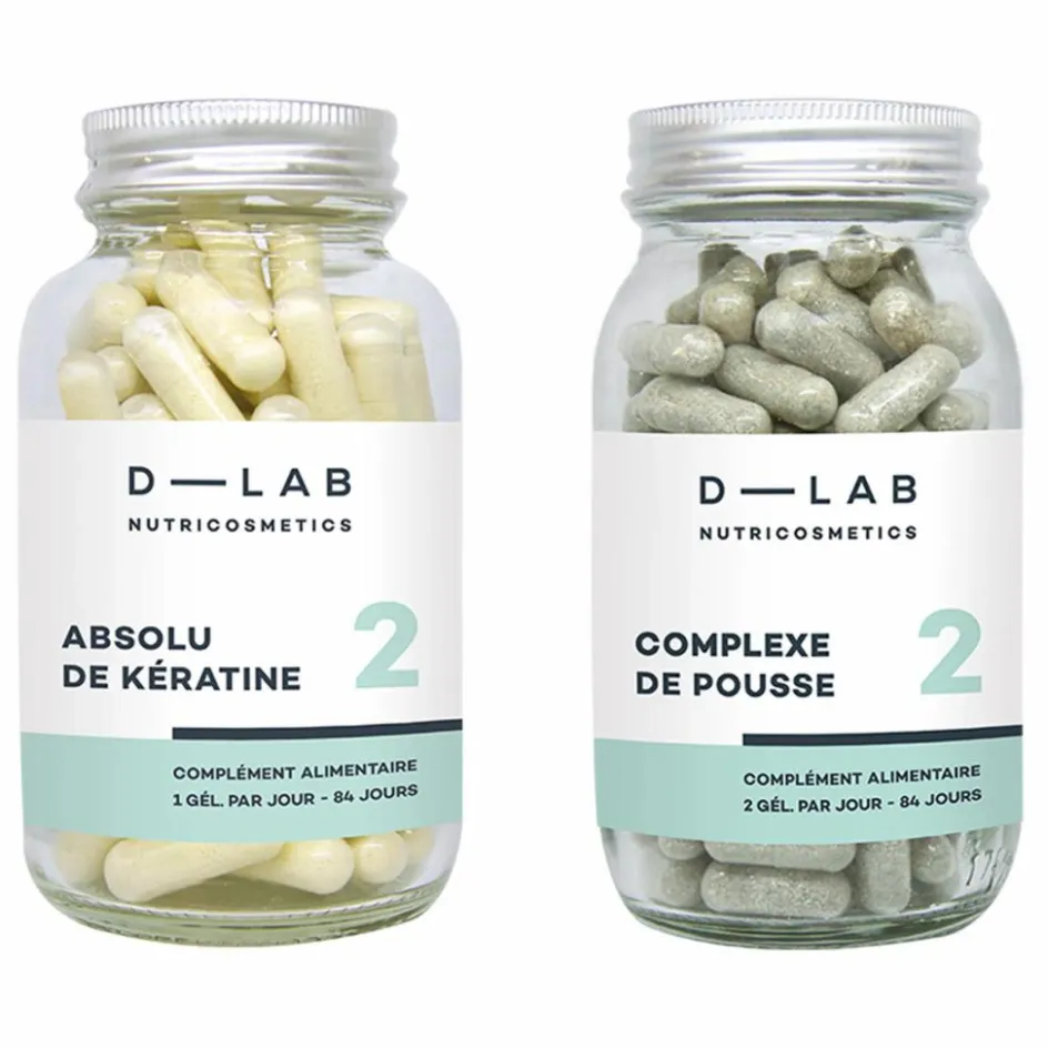 Hot D-LAB NUTRICOSMETICS Duo Nutrition-Capillaire - 3 mois Non teinté