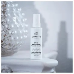 Femme Odacité Soins Du Visage|Taille Voyage*Ecran solaire invisible SPF50 Mineral Drops - 30 ml
