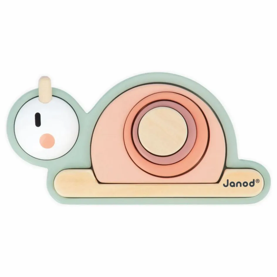Janod Empilable Sensoriel Escargot| Jouets D'Éveil