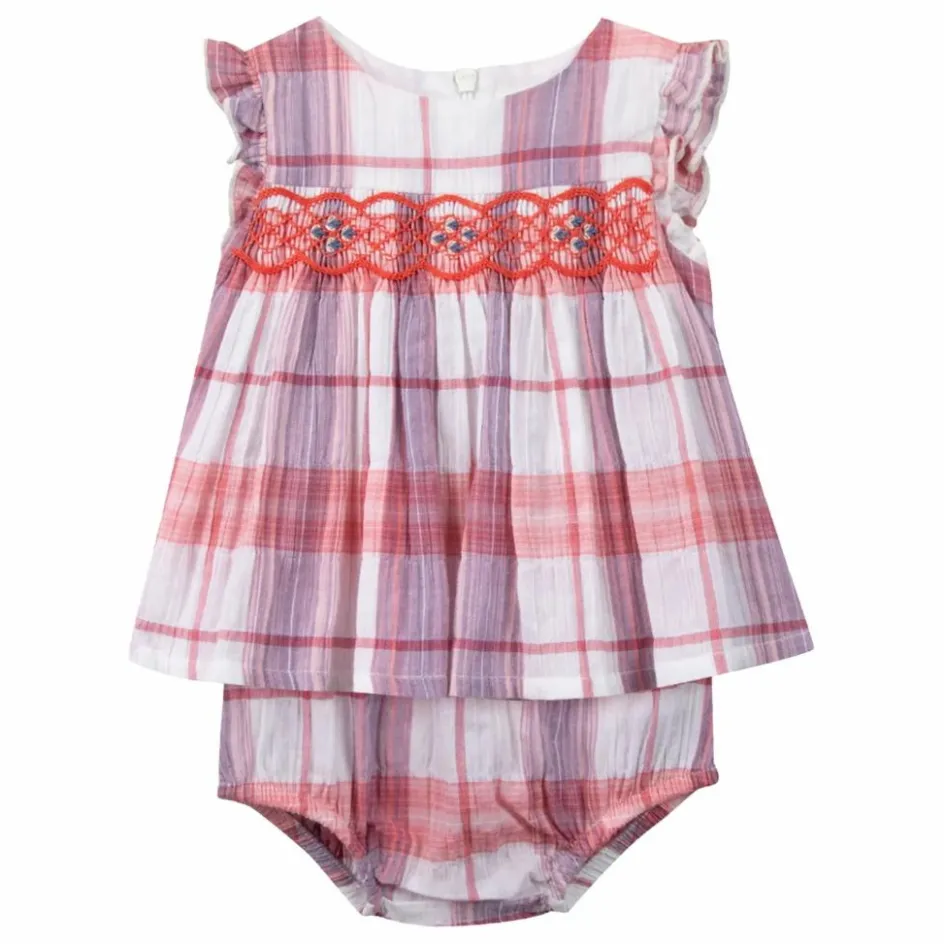Hot Tartine et Chocolat Ensembe Blouse et Bloomer Vichy | Rose
