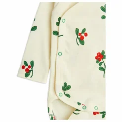 Clearance Mini Rodini Ensemble Body et Legging Fleuri Coton Bio | Ecru