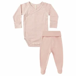 Quincy Mae Bodies, Combinaisons|Combinaisons Et Bodies*Ensemble Body et Pantalon à Pieds Coton Bio |