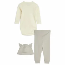 New Ensemble Body, Jogger et Bonnet Chat Coton Bio | Bodies, Combinaisons|Pyjamas Et Bodies