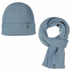 Tumble N'Dry Ensemble Bonnet & Echarpe | Bleu Acier