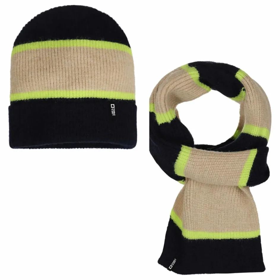 Clearance Ensemble Bonnet et Echarpe Rayés | Enfant Accessoires De Mode|Accessoires De Mode
