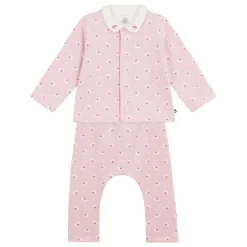 Petit Bateau Ensemble Cardigan Pantalon et Body Fleuris Coton Bio || Bodies, Combinaisons|Combinaisons Et Bodies