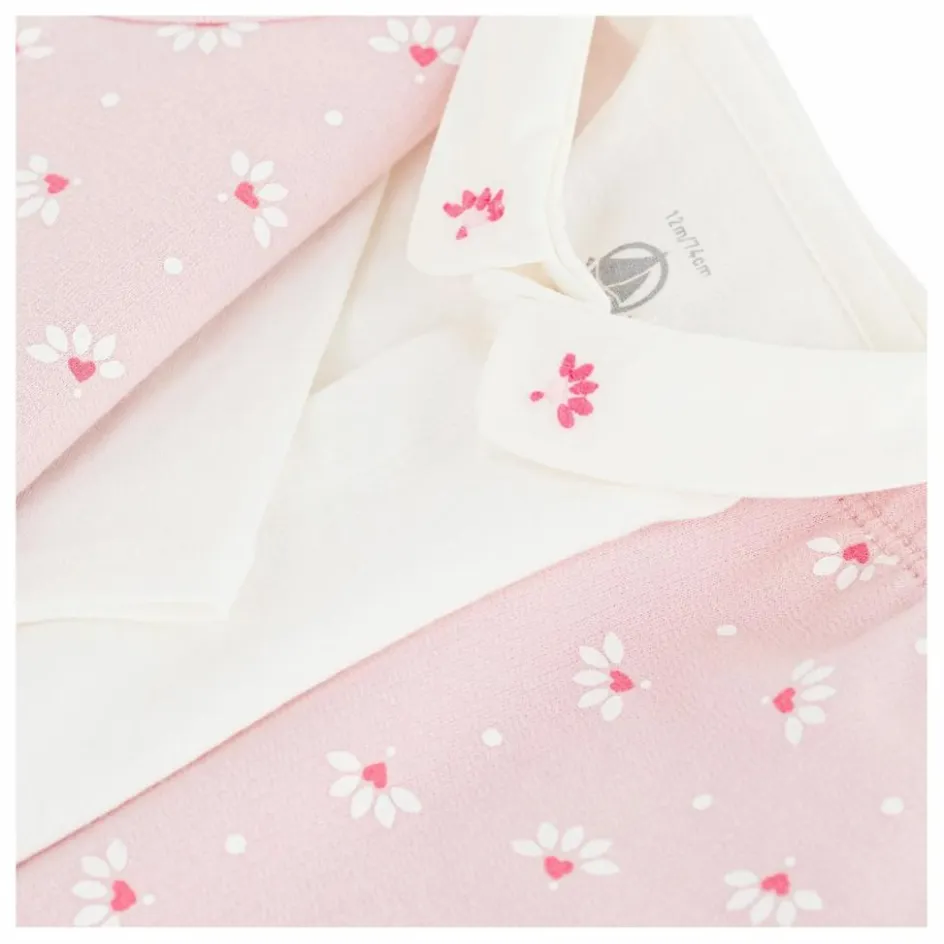 Petit Bateau Ensemble Cardigan Pantalon et Body Fleuris Coton Bio || Bodies, Combinaisons|Combinaisons Et Bodies