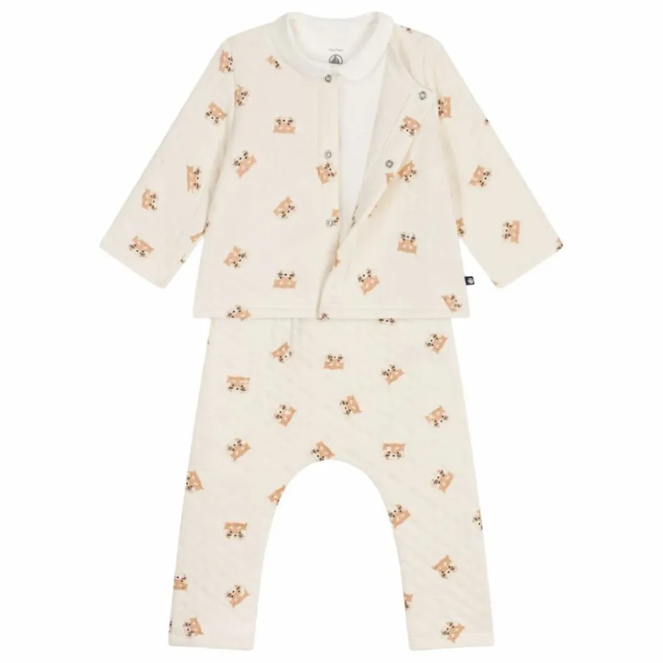 Petit Bateau Ensemble Cardigan Pantalon et Body Pandas || Bodies, Combinaisons|Bodies, Combinaisons
