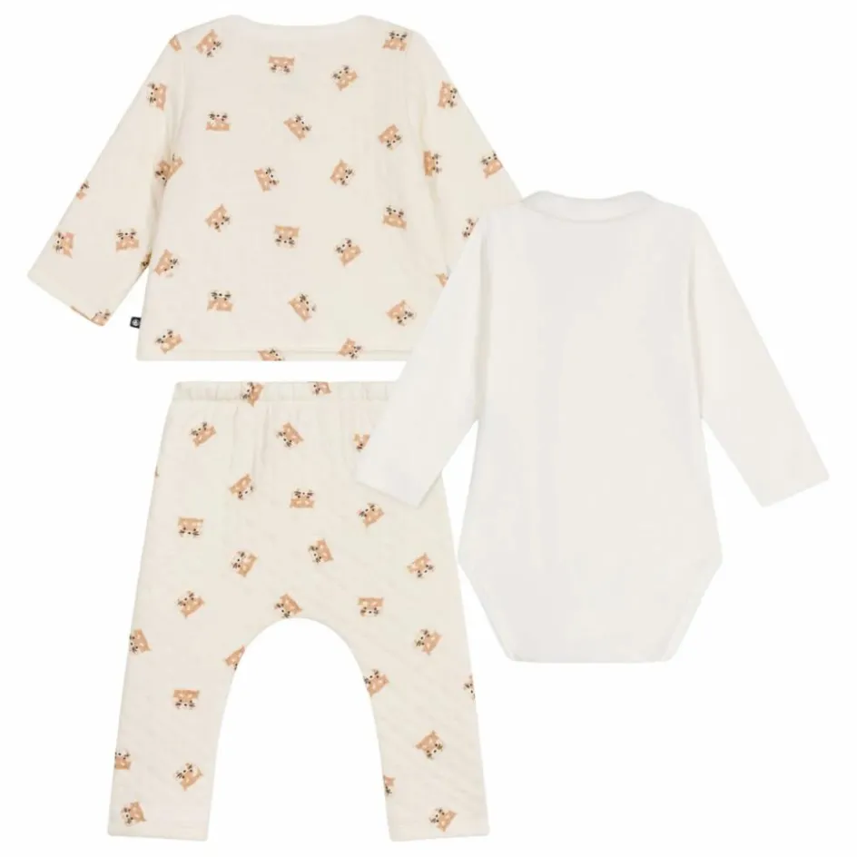 Petit Bateau Ensemble Cardigan Pantalon et Body Pandas || Bodies, Combinaisons|Bodies, Combinaisons