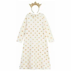 Enfant Petit Bateau Nuit, Sous-Vêtements*Ensemble Chemise de Nuit et Tiare Pailletée |