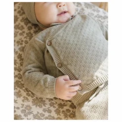 Quincy Mae Ensemble Gilet Pantalon et Béguin Maille Coton Bio || Bodies, Combinaisons|Combinaisons Et Bodies