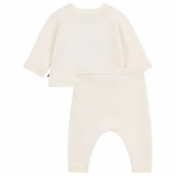 Hot Petit Bateau Ensemble Pull et Legging Pingouin Laine | Ecru