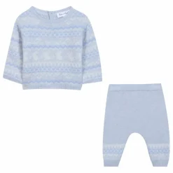 Tartine et Chocolat Ensemble Pull et Legging Cachemire | Bleu Clair