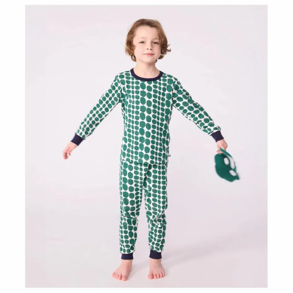 Petit Bateau Ensemble Pyjama et Masque Crocodile | Vert