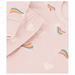 Petit Bateau Ensemble Pyjama Molleton Cœurs | Rose