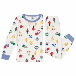 Enfant Petit Bateau Nuit, Sous-Vêtements|Nuit, Sous-Vêtements*Ensemble Pyjama Molleton Noël |