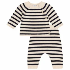 Petit Bateau Bodies, Combinaisons|Combinaisons Et Bodies*Ensemble Rayé Laine |