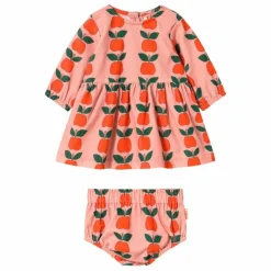 Tinycottons Ensemble Robe et Bloomer Pommes Velours Côtelé || Bodies, Combinaisons|Combinaisons Et Bodies