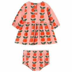Tinycottons Ensemble Robe et Bloomer Pommes Velours Côtelé || Bodies, Combinaisons|Combinaisons Et Bodies