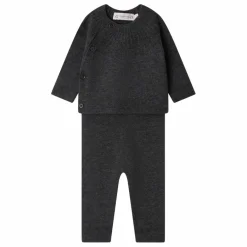 Bonpoint Ensemble Top et Legging Jina Laine | Gris anthracite