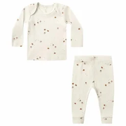Outlet Ensemble Top et Leggings Côtelé Noisettes Coton Bio | Enfant Combinaisons|Robes, Combinaisons