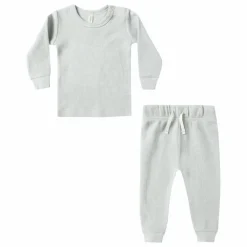 Quincy Mae Ensemble T-shirt et Jogger Waffle Coton Bio ||Enfant Combinaisons|Bodies, Combinaisons