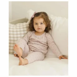 Enfant Quincy Mae Robes, Combinaisons|Bodies, Combinaisons*Ensemble T-shirt et Legging Pointelle Coton Bio | Lilas