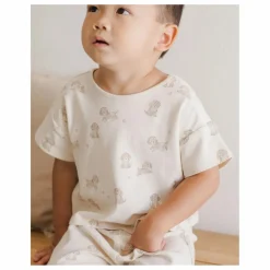 Outlet Quincy Mae Ensemble T-shirt et Pantalon | Ecru
