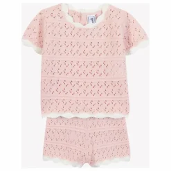 Tartine et Chocolat Ensemble T-shirt et Short Pointelle || Bodies, Combinaisons|Combinaisons Et Bodies
