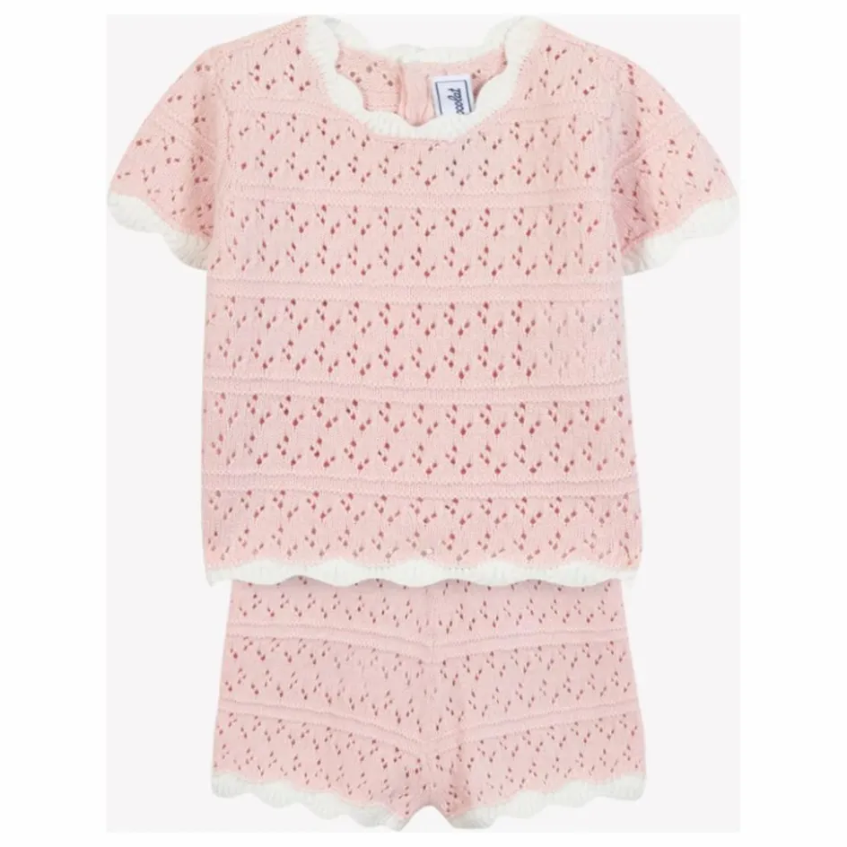 Tartine et Chocolat Ensemble T-shirt et Short Pointelle || Bodies, Combinaisons|Combinaisons Et Bodies