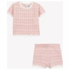 Tartine et Chocolat Ensemble T-shirt et Short Pointelle || Bodies, Combinaisons|Combinaisons Et Bodies