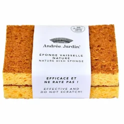 Online Andrée Jardin Eponge vaisselle le biodégradable - Set de 2 Naturel