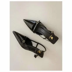 Bobbies Escarpins Reem Cuir Verni Froissé ||Femme Chaussures À Talons