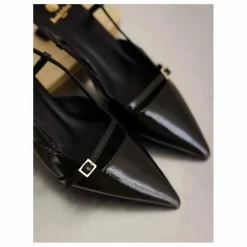 Bobbies Escarpins Reem Cuir Verni Froissé ||Femme Chaussures À Talons