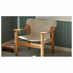 Hay Fauteuil Bernard en chêne et toile, Shane Schneck| Canapés, Fauteuils