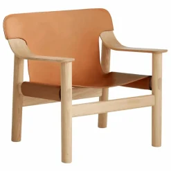 Online Hay Fauteuil Bernard en chêne et cuir, Shane Schneck | Cognac