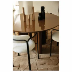 Hot Gabrielle Paris Fauteuil colombe, assise en bouclette | Crème