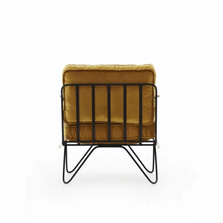 Fauteuil Croisette noir epoxy, velours | Canapés, Fauteuils
