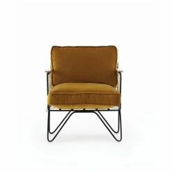 Fauteuil Croisette noir epoxy, velours | Canapés, Fauteuils
