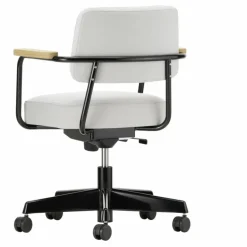 Vitra Fauteuil de bureau Direction Pivotant, piètement noir foncé - Jean Prouvé || Chaises, Tabourets, Bancs